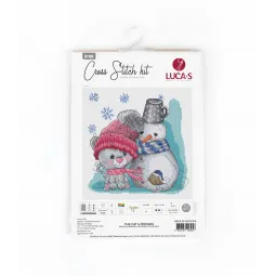 (D) Cross Stitch Kit The Cat & Friends SB1199