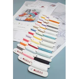 Kryželiu siuvinėjimo rinkinys Lapė ir draugai SB1200