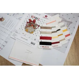 Kreuzstich-Set Eule mit Brille SB1403