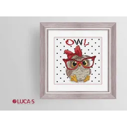 Kit de point de croix The Owl With Glasses SB1403