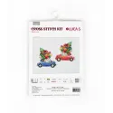 Kit de point de croix pour enfants La voiture cadeau SJK035