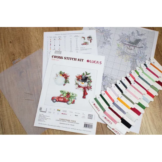 Kit de point de croix Jouets de Noël SJK037