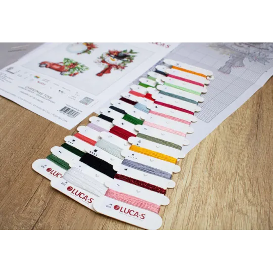 Kit de point de croix Jouets de Noël SJK037
