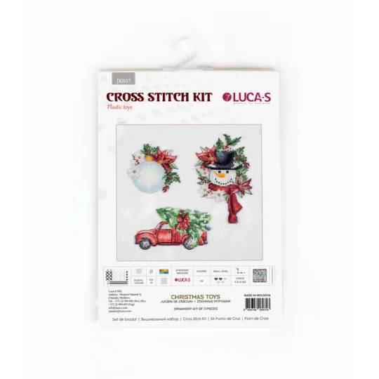 Kit de point de croix Jouets de Noël SJK037