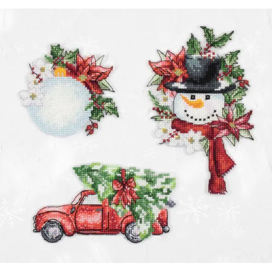 Kit de point de croix Jouets de Noël SJK037