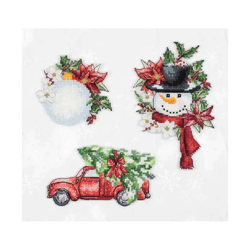 Kit de point de croix Jouets de Noël SJK037