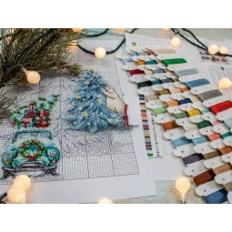 Набор новогодних украшений № 3/из 7 штук по 15x15 см SLETIL8051