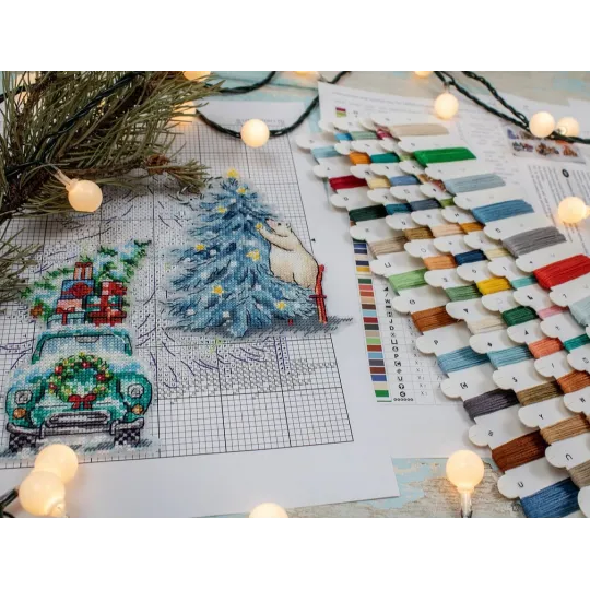 Weihnachtsschmuck-Set Nr. 3/von 7 Teilen je 15x15 cm SLETIL8051