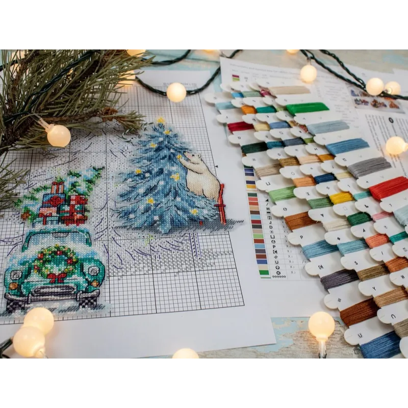 Weihnachtsschmuck-Set Nr. 3/von 7 Teilen je 15x15 cm SLETIL8051