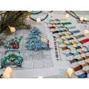 Weihnachtsschmuck-Set Nr. 3/von 7 Teilen je 15x15 cm SLETIL8051