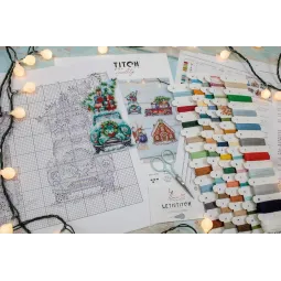 Christmas Ornaments kit nr. 3/of 7 pieces 15x15 cm each SLETIL8051