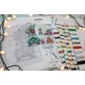 Weihnachtsschmuck-Set Nr. 3/von 7 Teilen je 15x15 cm SLETIL8051