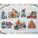 Weihnachtsschmuck-Set Nr. 3/von 7 Teilen je 15x15 cm SLETIL8051