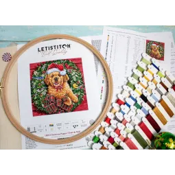 (D) Рождественский щенок 26x26см SLETIL8053