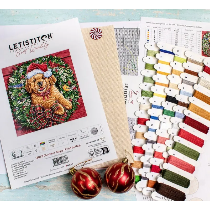 (D) Weihnachtswelpe 26x26cm SLETIL8053