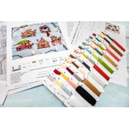 Weihnachts-Spielzeugset Nr. 4 / von 5 Teilen je 16x16cm SLETIL8055