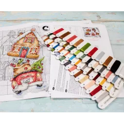 Рождественский набор игрушек № 4 / из 5 частей по 16x16см SLETIL8055