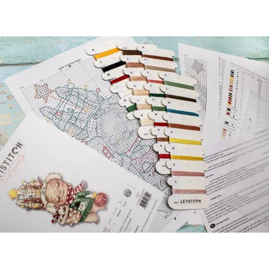 Рождественский кролик / Украшение 14x8см SLETIL8056