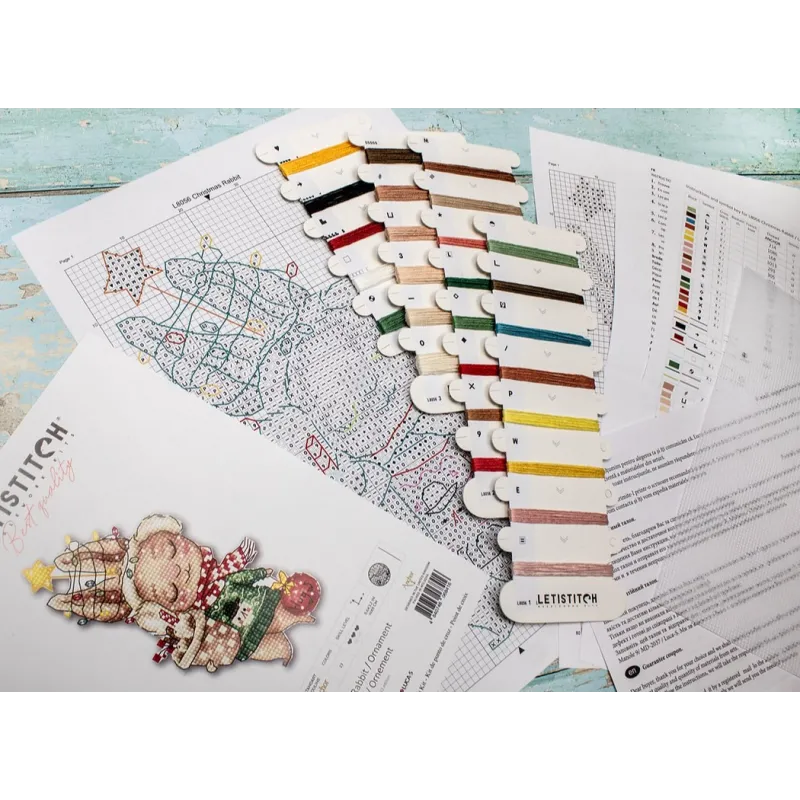 Рождественский кролик / Украшение 14x8см SLETIL8056