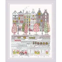 Kreuzstichset Stadt am Wasser 24X30 SR2051