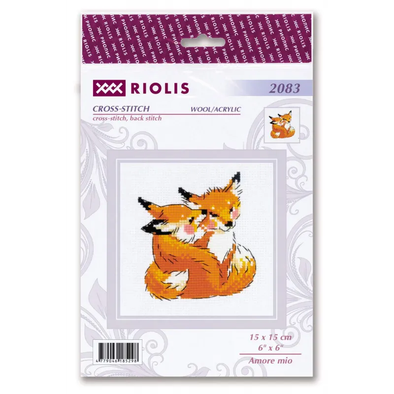 Cross stitch kit Amore mio 15x15 SR2083