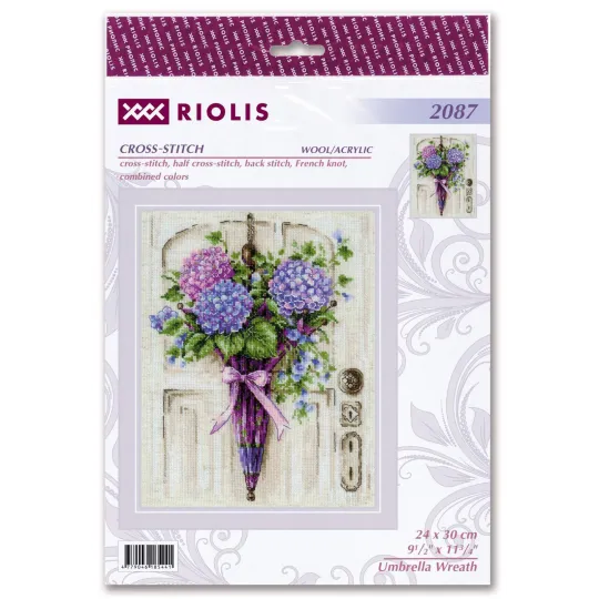 Cross stitch kit Umbrella Wreath 24x30 SR2087