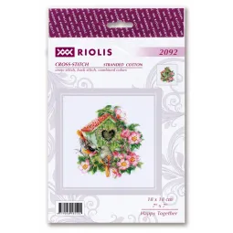 Siuvinėjimo kryželiu rinkinys Happy Together 18x18 SR2092