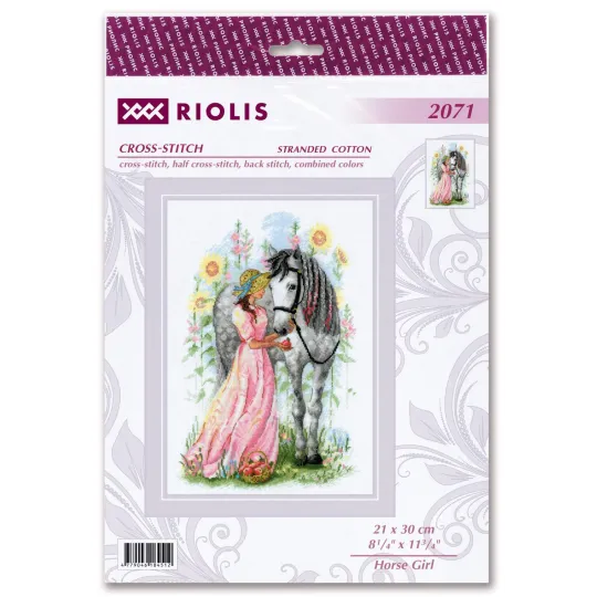 Набор для вышивания крестиком Horse Girl 21x30 SR2071