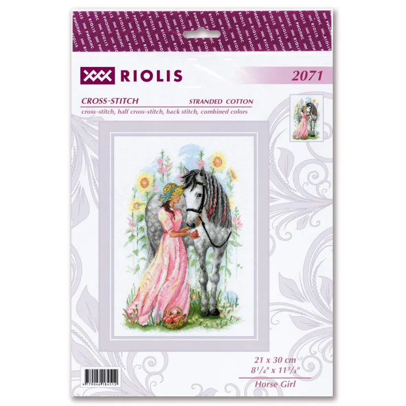 Cross stitch kit Horse Girl 21x30 SR2071