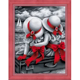 Kit de peinture diamant Sœurs 30*40 cm AM1614