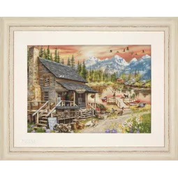 Набор для вышивания крестиком Магазин "Бревенчатая хижина" 47x34cm SB2413