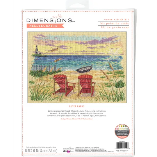 Kit de point de croix Outer Banks 33x25.4 cm D70-35412