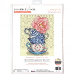 Kryželio siuvinėjimo rinkinys Rose Tea D70-35414