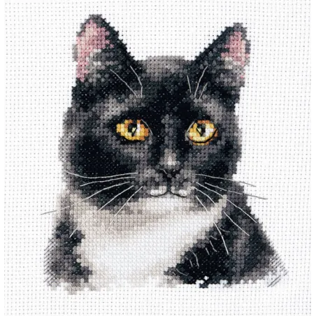 Cross stitch kit "Black cat" S1-37