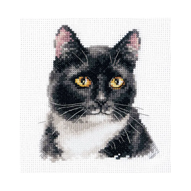 Cross stitch kit "Black cat" S1-37