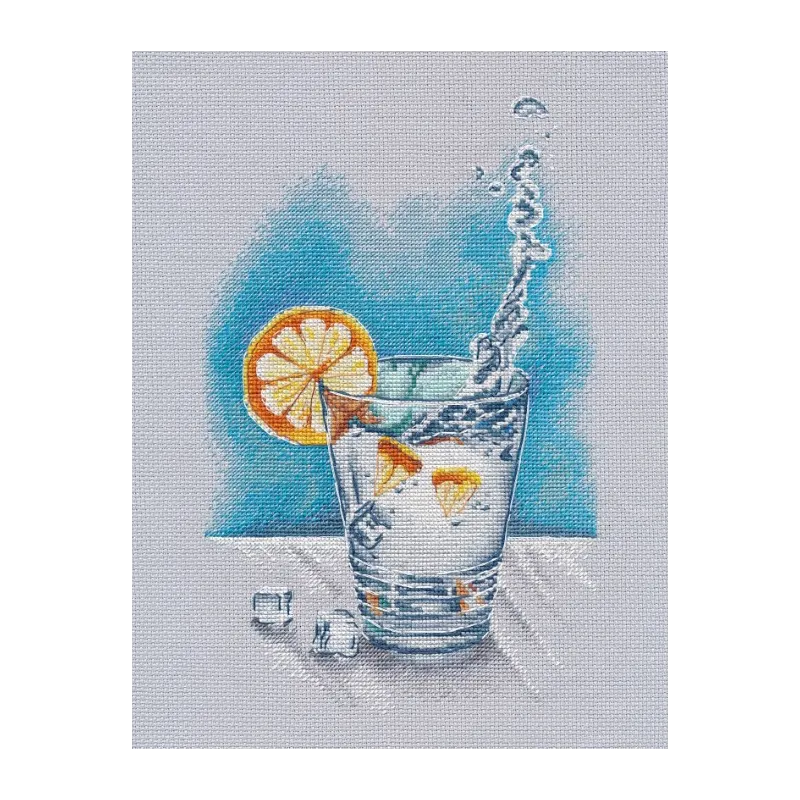 Cross stitch kit "With orange flavor" S1517