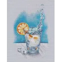 Cross stitch kit "With orange flavor" S1517