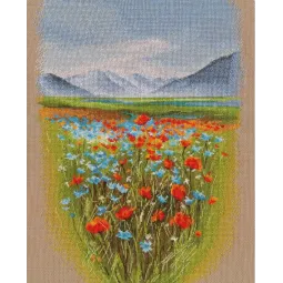 Kryželiu siuvinėjimo rinkinys „Alpių pasaka“ S1520