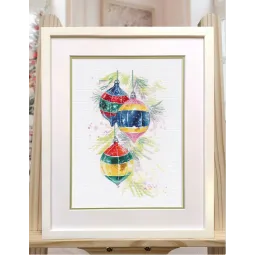 Набор для вышивания крестиком "Рождественские игрушки" S1523