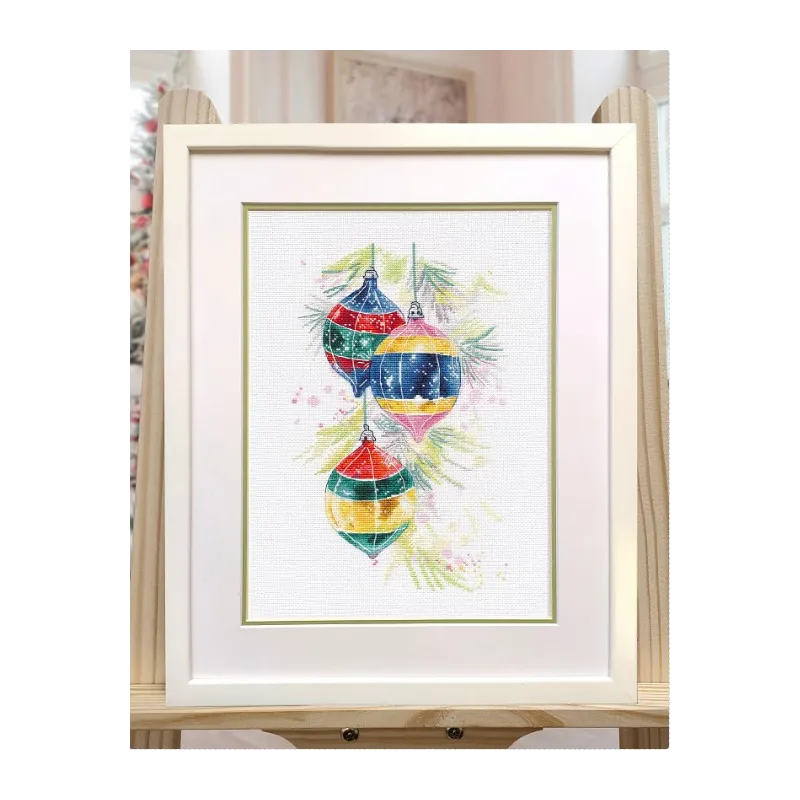 Набор для вышивания крестиком "Рождественские игрушки" S1523