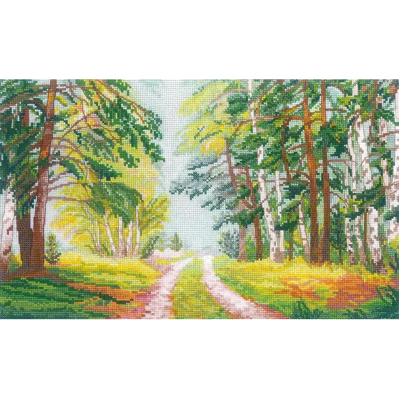 Cross stitch kit "Forest Road" SANL-19