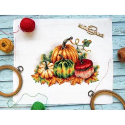 Kit de point de croix «Citrouilles colorées» SNV-789