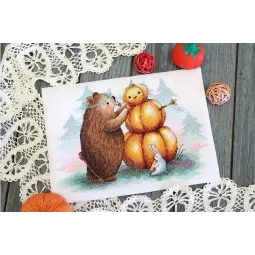 Cross stitch kit "Pumpkinkeeper" SNV-809
