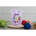 Kreuzstich-Set "Osterhase mit Huhn" SR-870