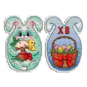 Kit de point de croix "Gâteau de Pâques" SR-871
