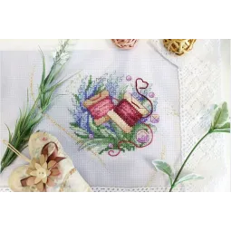 Kit de point de croix « Handmade stuff. Bobines » SM-725