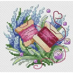 Kit de point de croix « Handmade stuff. Bobines » SM-725