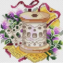 Kreuzstich-Set "Handgemachte Sachen. Spitze" SM-727