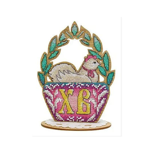 Вышивка крестом на деревянной основе