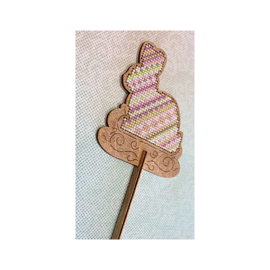 Cross-stich on wooden base "Colorful Easter" SO-078 (ES)